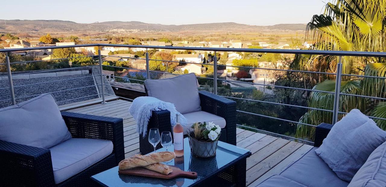 Beautiful Villa With A Stunning View Roujan エクステリア 写真