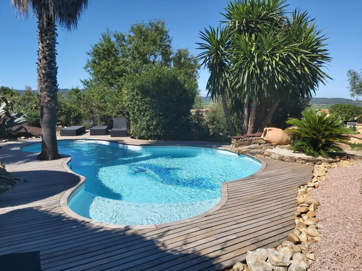 Beautiful Villa With A Stunning View Roujan エクステリア 写真