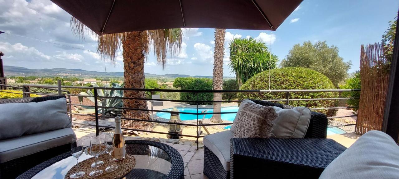 Beautiful Villa With A Stunning View Roujan エクステリア 写真