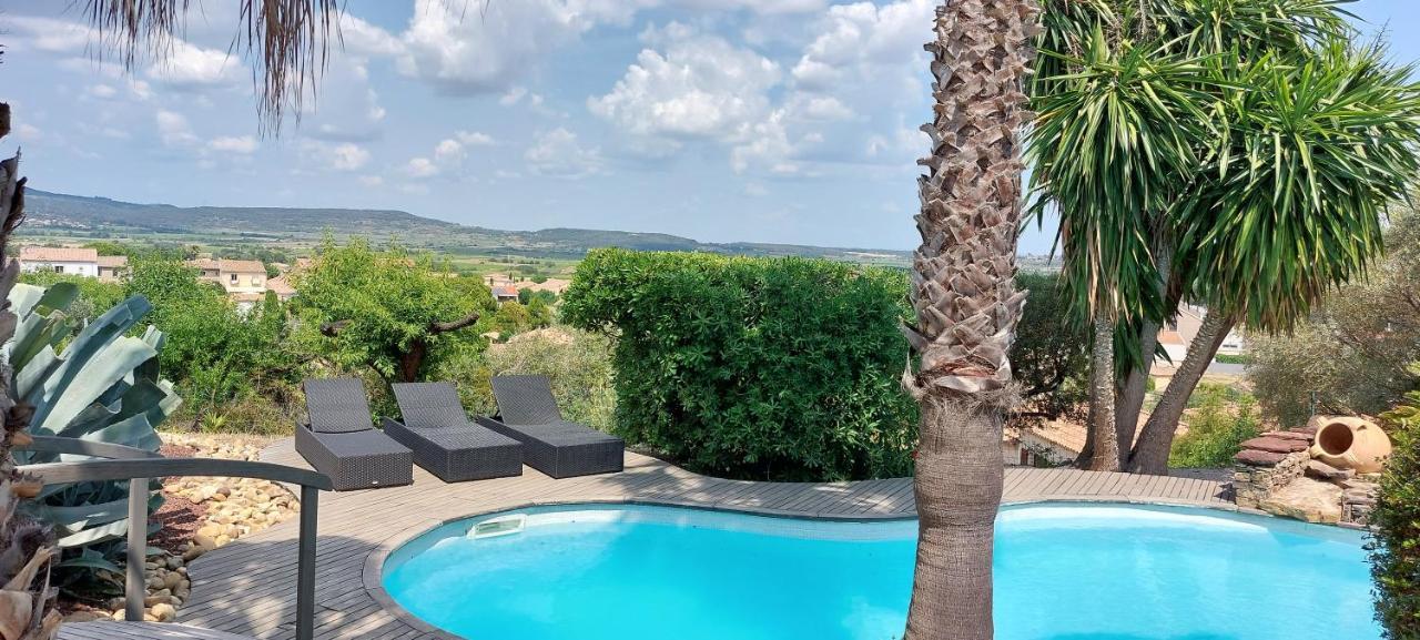 Beautiful Villa With A Stunning View Roujan エクステリア 写真