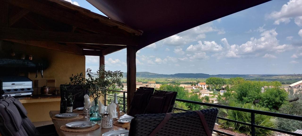 Beautiful Villa With A Stunning View Roujan エクステリア 写真