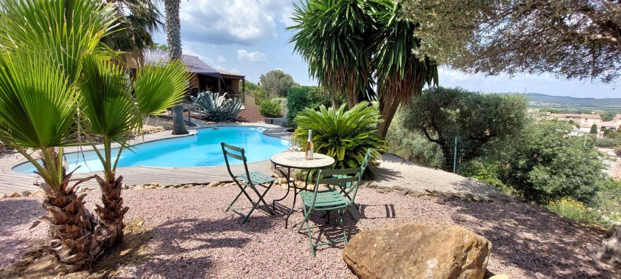 Beautiful Villa With A Stunning View Roujan エクステリア 写真