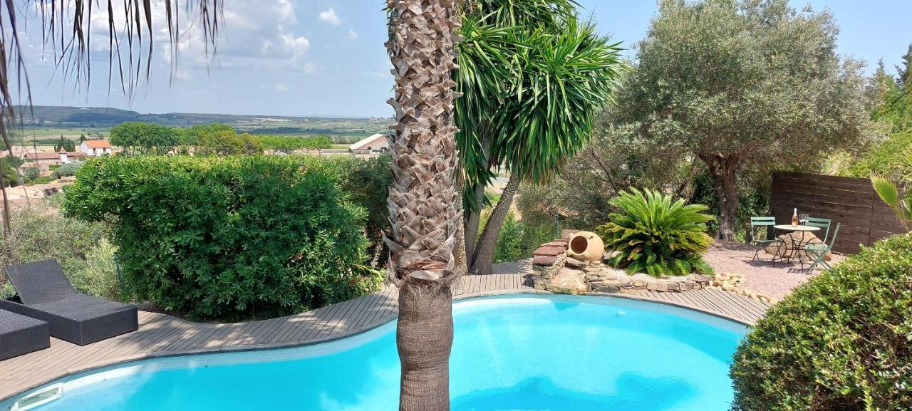 Beautiful Villa With A Stunning View Roujan エクステリア 写真